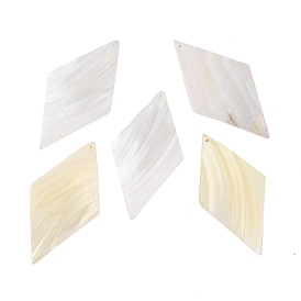 Natural Shell Big Pendants, Rhombus Charms