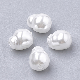 Eco-Friendly Plastic Imitation Pearl Beads, High Luster, Grade A