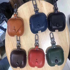 Imitation Leather Wireless Earbud Carrying Case, Earphone Storage Pouch