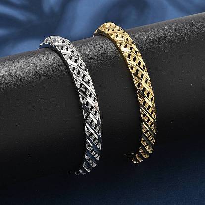 Латунные браслеты на петлях для женщин, стойки покрытие