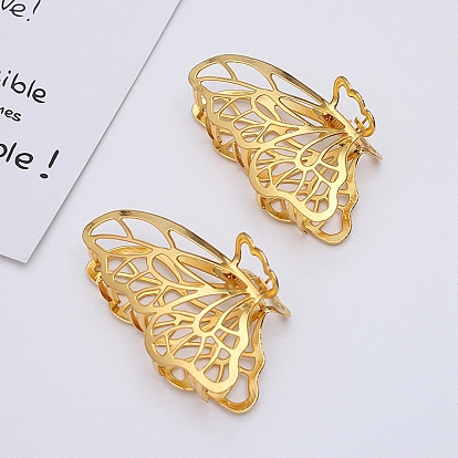 Alloy Claw Hair Clips, Butterfly