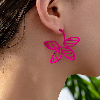 Серьги сплава, цветок