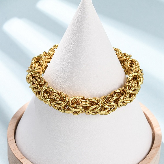 304 Браслеты из нержавеющей стали в византийском стиле для женщин