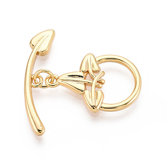 Латуни Переключить застежками, без никеля , кольцо с листа