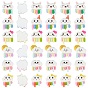 60Pcs 6 Styles Opaque Resin Cabochons, Mixed Cloud Shapes