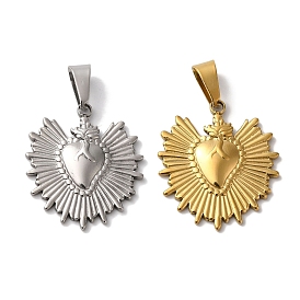 Вакуумное покрытие pvd 304 подвески из нержавеющей стали, сердце прелести