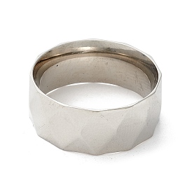 316l facettierter Fingerring aus Edelstahl für Damen