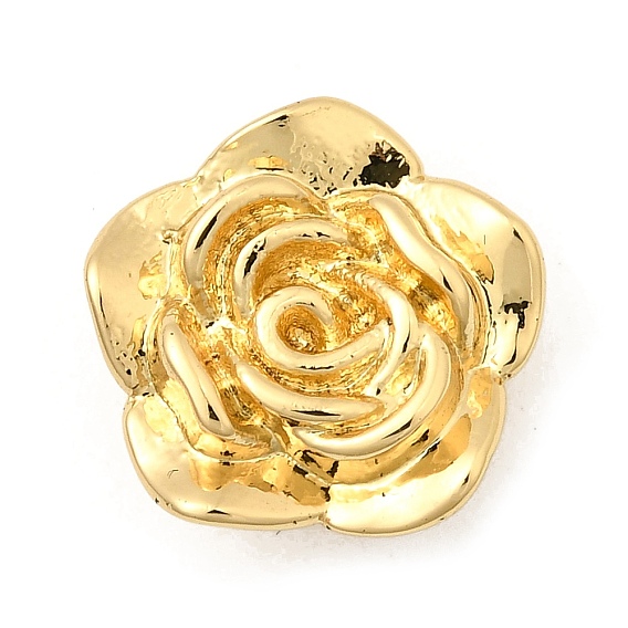 Розовые латунные бусины, без свинца и без кадмия, долговечный, стойки покрытие