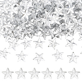 300шт. акриловые кабошоны, звезда