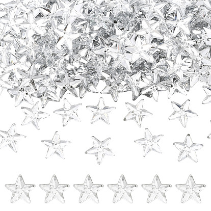 300шт. акриловые кабошоны, звезда