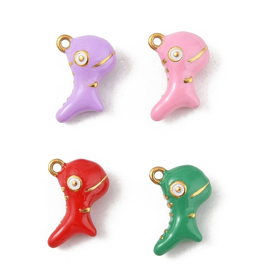 304 нержавеющей стальной эмали подвески, вакуумные покрытия, реальный 18 k позолоченный, динозавр