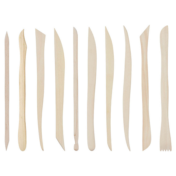 10шт. деревянные палочки для скульптуры из глины, поделки из глины ручной работы