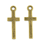 Тибетский стиль кросс сплава подвески, без кадмия и без свинца, 30x11x1.5 мм, отверстие : 2.5 мм