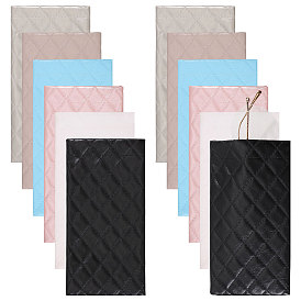 12 шт. 6 цвета футляры для очков из искусственной кожи, прямоугольные