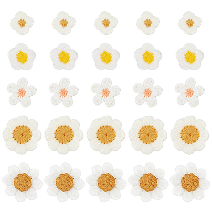 100 шт. 5 аксессуары для украшения из полиэстера, швейные украшения, цветок