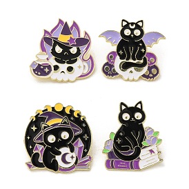 Enamel Pins, Alloy Brooches for Backpack Clothes, Cat