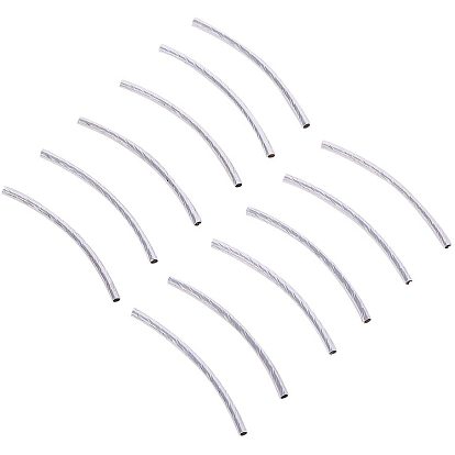 Brass Tube Beads, Curved
