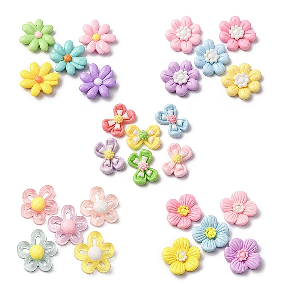 Непрозрачные кабошоны из смолы