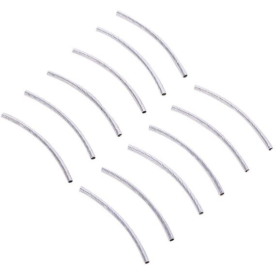 Brass Tube Beads, Curved