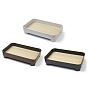 Multifunctional ABS Plastic Storage Tray, with MDF Board, for Cosmetics Jewelry Organizer Desktop Decoration Serving Platter, Rectangle
