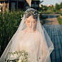 Nylon Tulle Lace Flower Bridal Veils, for Women Wedding Party Decorations