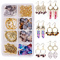 DIY Earring Making, with Cellulose Acetate(Resin) Pendants, 304 Stainless Steel Pendants, Alloy Findings and Brass Earring Hooks