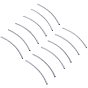 Brass Tube Beads, Curved