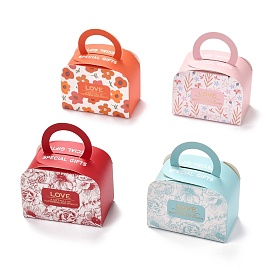 Paper Portable Candy Boxes, Bakery Box, Baby Shower Gift Box, Rectangle