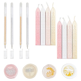 Craspire наборы для изготовления штампов своими руками, в том числе сургучные палочки, пластиковая гелевая ручка с блестками