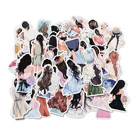 50Pcs Paper Stickers, for DIY Scrapbooking, Journal Decoration, Girls
