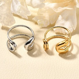 304 открытые манжеты из нержавеющей стали для женщин, форма скрепки