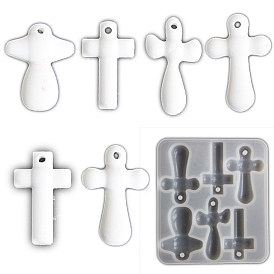 DIY Silicone Pendant Molds, Decoration Making, Resin Casting Molds, For UV Resin, Epoxy Resin Jewelry Making, Cross