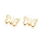 201 Stainless Steel Filigree Joiners Links, Butterfly