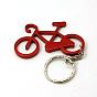 Aluminum Alloy Bottle Openners, with Iron Rings, Bicycle, 105mm