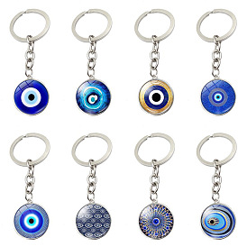 Blue Turkey Evil Eye Keychain Pendant Accessories Metal Key Chain Ornament Small Gift