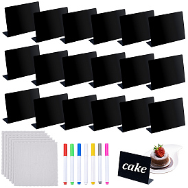 7шт. полипропиленовая пластиковая стираемая ручка, вечное перо, с 30 шт. мини-доска для рисования мелом из ПВХ и 10 шт. салфетки для очистки из микрофибры