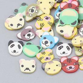 Handmade Polymer Clay Nail Art Decoration, Fashion Nail Care, No Hole, Animal
