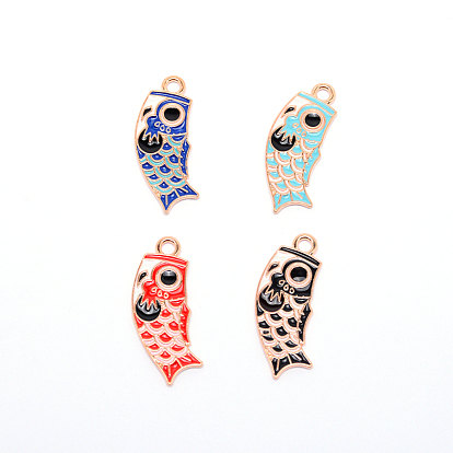 Colgantes de esmalte aolly, hacer diy pendientes, fishnobori