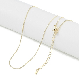 Brass Square Snake Chain Necklaces