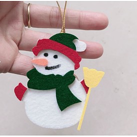Felt Pendant Decorations, Christmas Theme, Snowman