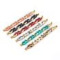 Acrylic & CCB Plastic Curb Chain Phone Case Chain, Anti-Slip Phone Finger Strap, Phone Grip Holder for DIY Phone Case Decoration, Golden