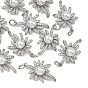 Подвески Shegrace из латуни с прозрачными кубическими циркониями, с ABS имитации жемчуга, , без кадмия, без никеля и без свинца, долговечный