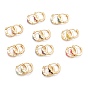 Brass Micro Pave Clear Cubic Zirconia Huggie Hoop Earrings, with Enamel, Cross, Long-Lasting Plated, Golden