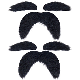 Мягкая ткань, имитирующая бороду, 2 пара бровей, аксессуары для костюмов на маскарадную вечеринку