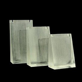 Collar de vidrio orgánico muestra conjuntos, 59x29~30x85~115 mm