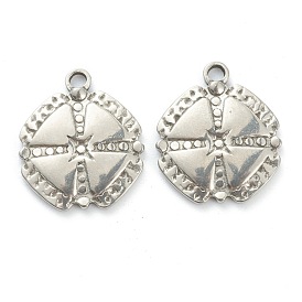 304 Stainless Steel Pendants, Clover