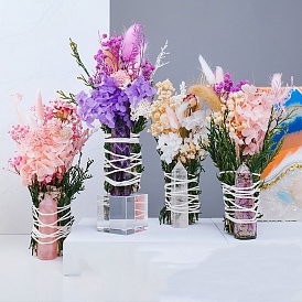 Bouquets artificiels de pierres précieuses, cadeau fleur de tulipe pour anniversaire