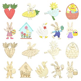 Деревянные большие подвески, животные