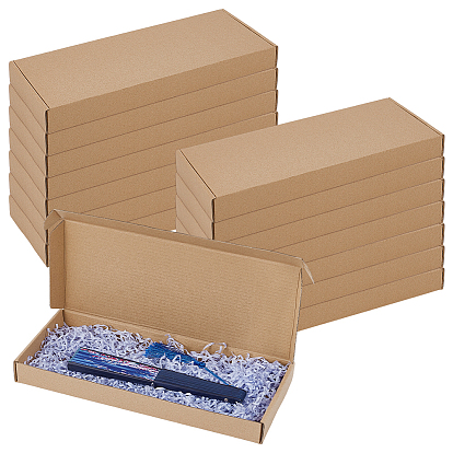 Почтовые коробки из крафт-бумаги, складывающиеся, прямоугольные