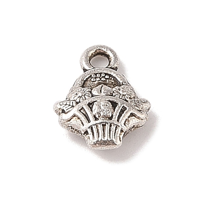Tibetan Style Alloy Charms, Cadmium Free & Lead Free, Flower